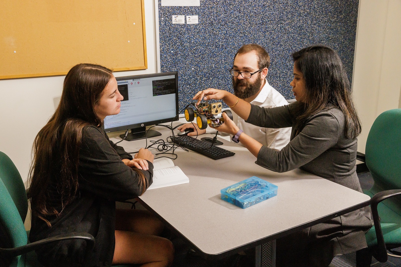Active somatic data collection with EEG